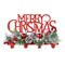 Set of 2 14.5''L Christmas Metal MERRY CHRISTMAS Stocking Holder